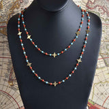Summer Days Turquoise and Coral Necklace