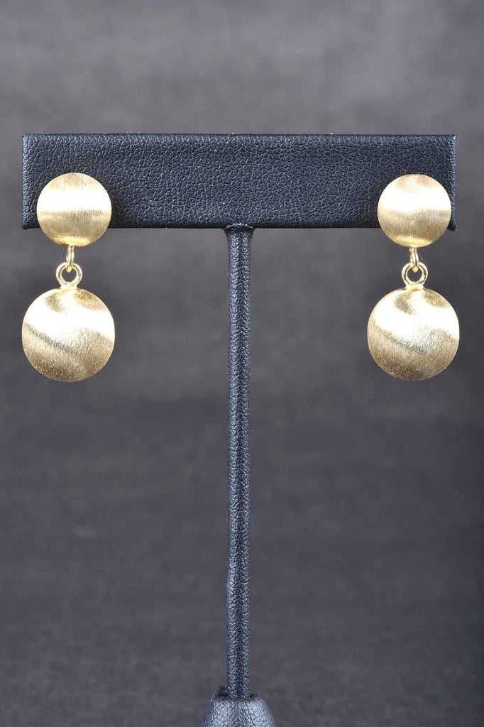 Giante Custom Finish Satin Bead Earrings