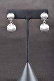 Giante Custom Finish Satin Bead Earrings