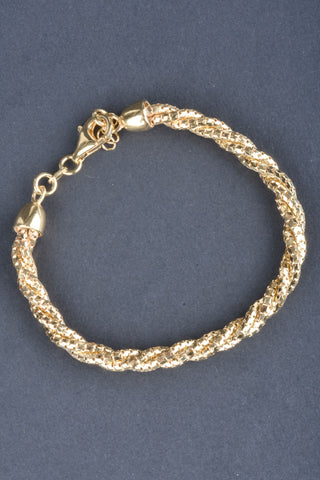 Sterling Handmade Polished Padlock Charm Bracelet