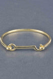 Sterling Equestrian Status Bar Latch Bracelet