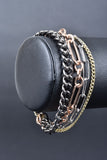 Italian Layered Multiple Chain Bracelet