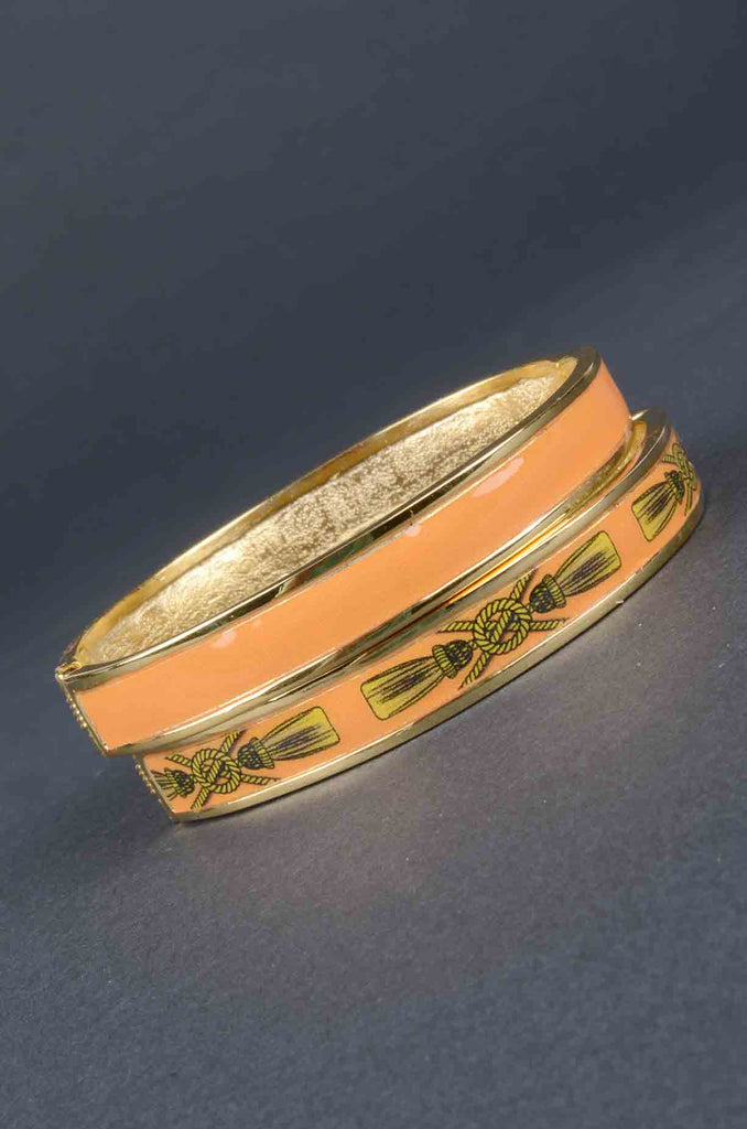 Couture Inspired Colorful Enamel Bangle Bracelet