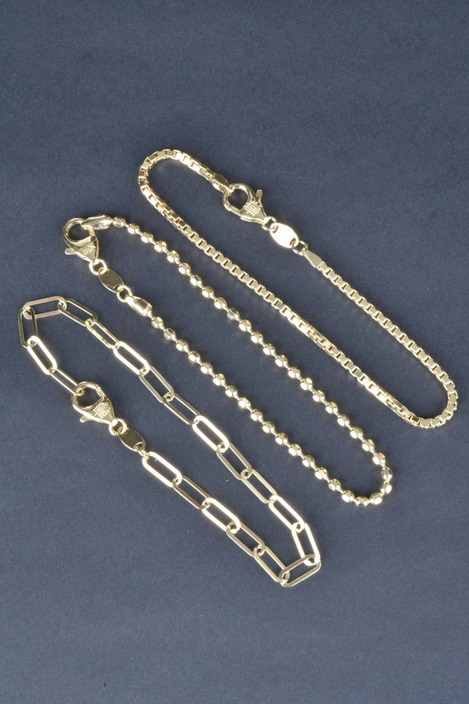 Italian Sterling Set of 3 Solid Bracelets