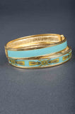 Couture Inspired Colorful Enamel Bangle Bracelet