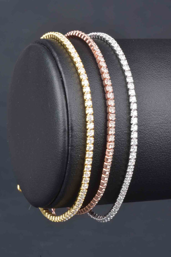 Sterling Handmade Petite Tennis Bracelet