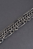 Italian Layered Multiple Chain Bracelet