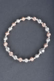Italian Sterling Hand Diamond Cut Round Bead Bracelet