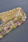 50ct Handmade Tapestry of Gems Wide Bracelet