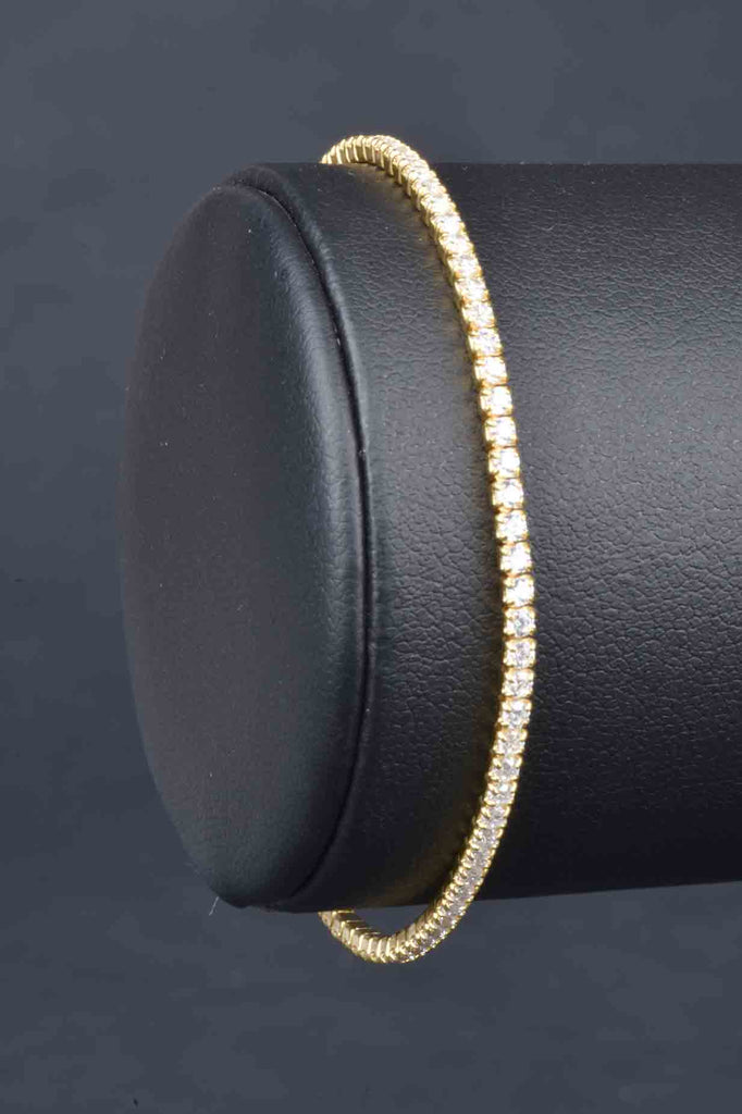 Sterling Handmade Petite Tennis Bracelet