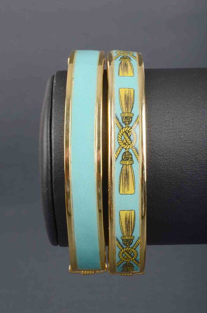 Couture Inspired Colorful Enamel Bangle Bracelet