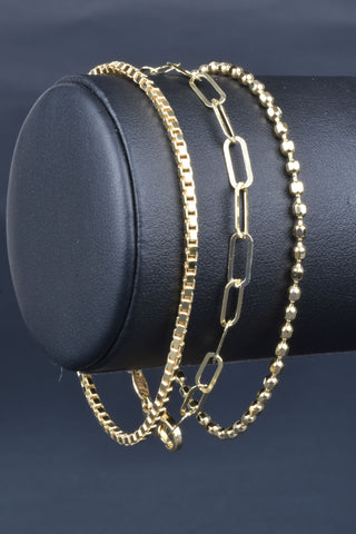 Fireworks Layered Chain and Tassel Necklace
