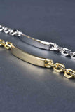Italian Status Curved Bar Bracelet