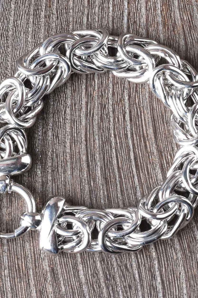 Bold Status Byzantine Link Bracelet