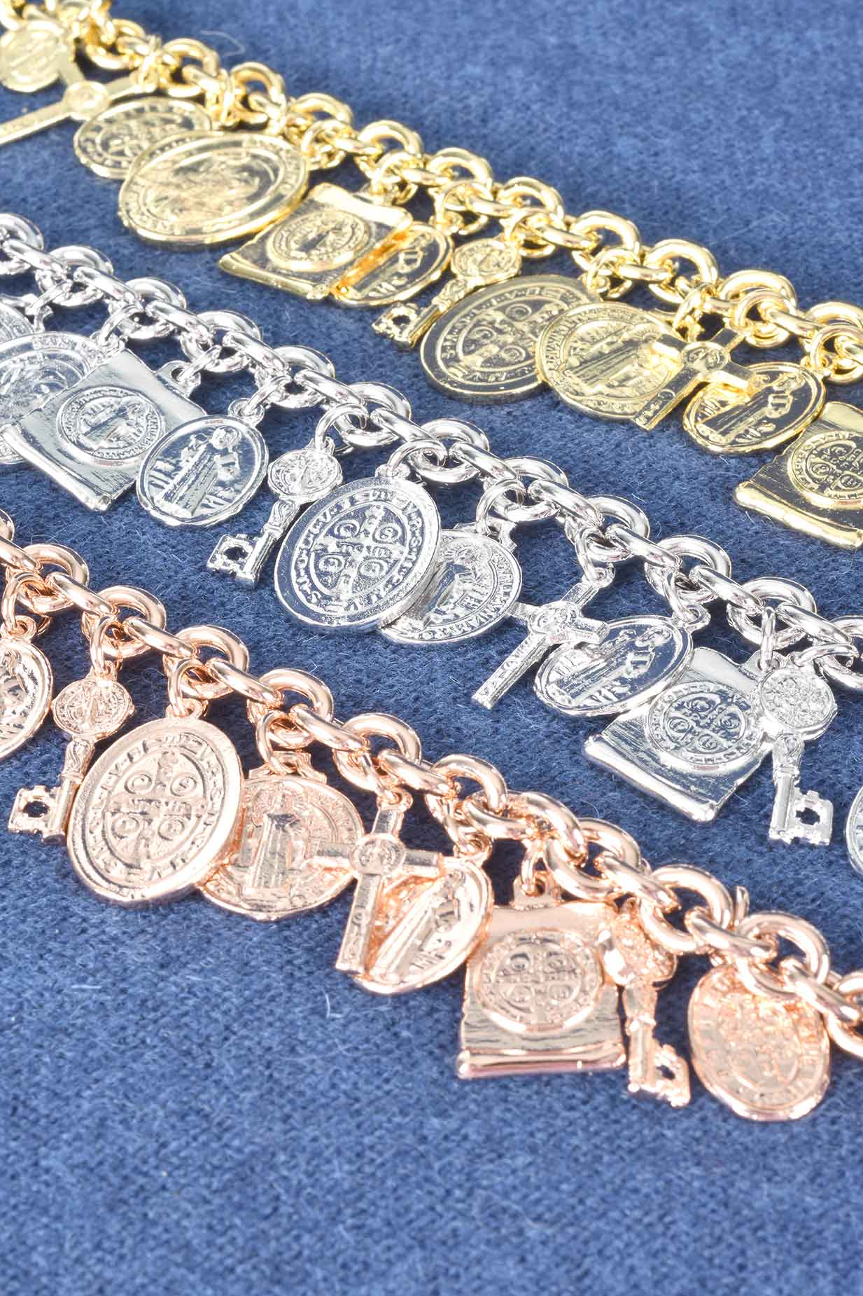 Italian Religious Medallion Charm Bracelet Lisa Robertson