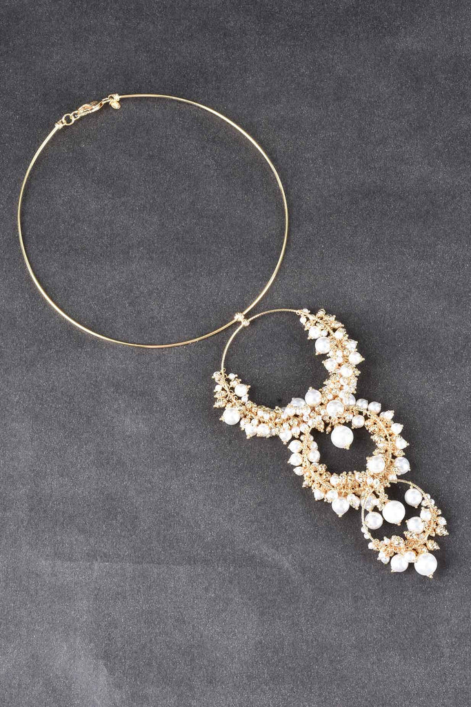 Florentine Triple Circle Grand Pendant Necklace