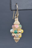 Florentine Handmade Ornate Gemstone Earrings