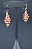 Florentine Handmade Ornate Gemstone Earrings