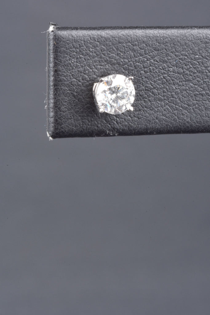 14K White Gold 1cttw Diamond Stud Earrings