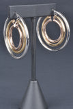 Italian Handmade Dimensional Triple Hoop Earrings