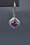 Bali Handmade Silver Fancy Cut Gemstone Earrings