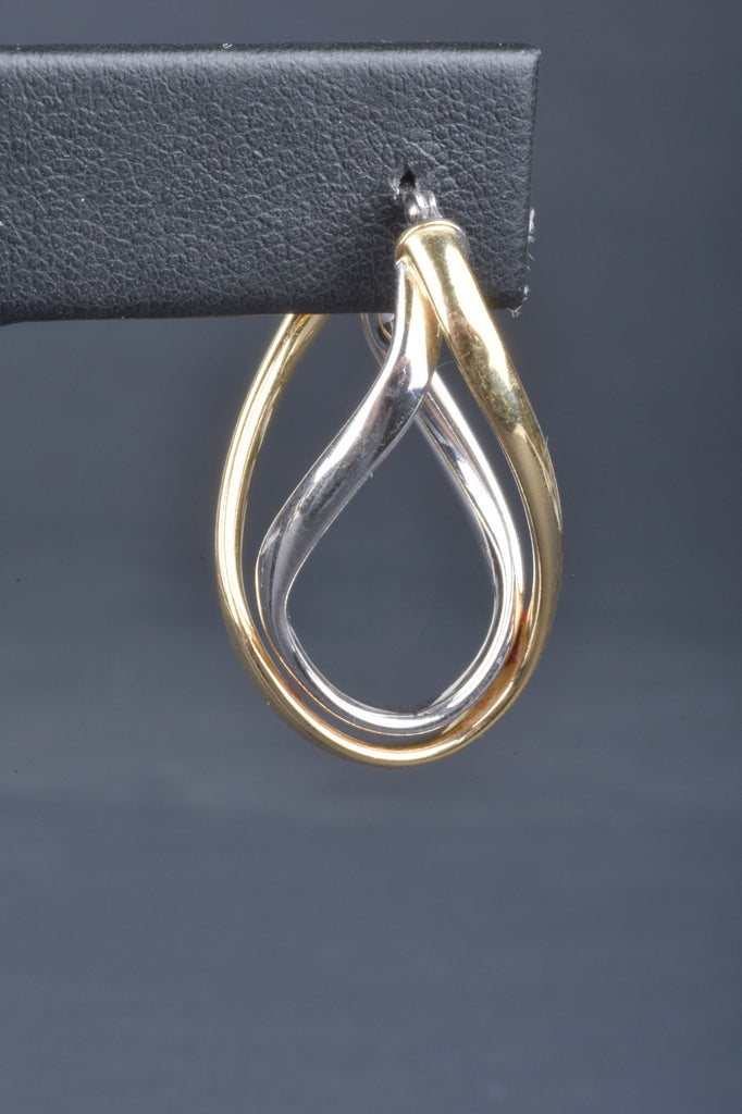 Italian Sterling Perfect Double Loop Hoop Earrings