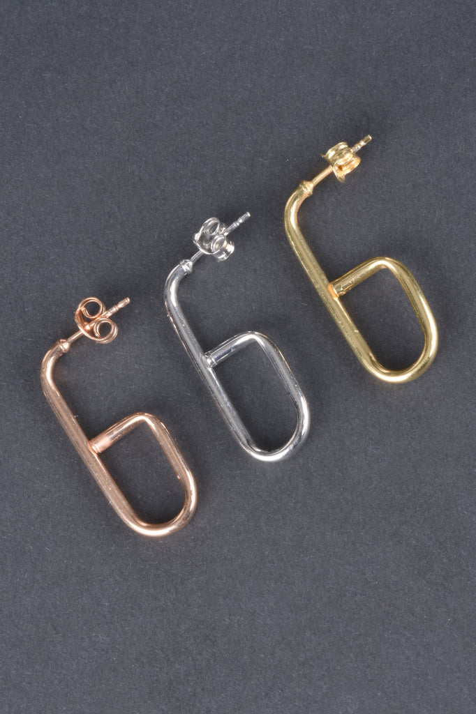 Italian Couture Inspired "G" Hoop Earrings