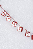 Merry Christmas Block Garland