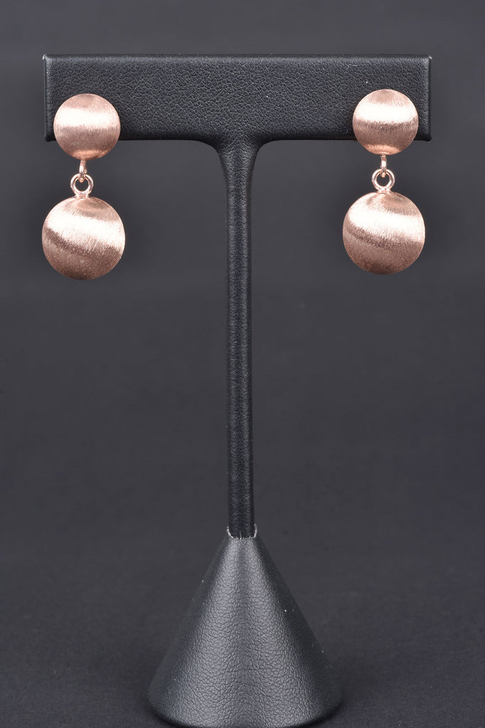 Giante Custom Finish Satin Bead Earrings