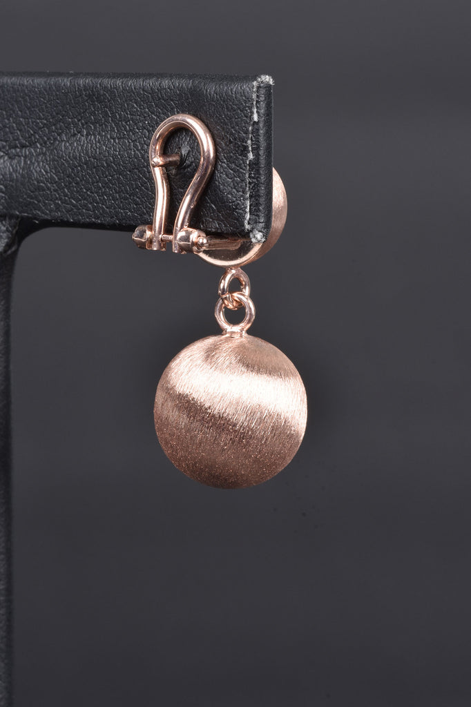 Giante Custom Finish Satin Bead Earrings