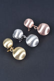 Giante Custom Finish Satin Bead Earrings