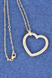 Italian Handmade Woven and Pave Heart Necklace