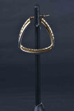 Italian Triangle Shape Double Hoop Earrings
