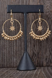 Florentine Handmade Star and Circle Bead Drop Earrings
