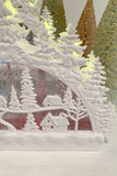 Lighted Christmas Scene Glitter Swirl Arch