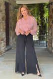 Sequin Sleeve Bodysuit - Dusty Pink