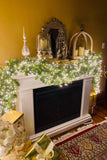 The Stars in the Sky Pre-Lit Christmas Garland with White Lights