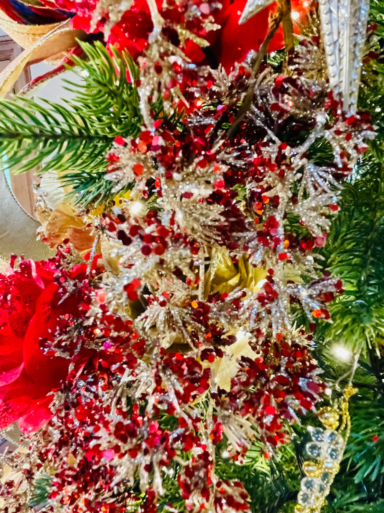 Sparkling Red Willow Branches (Set of 4)