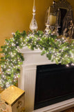 The Stars in the Sky Pre-Lit Christmas Garland with White Lights