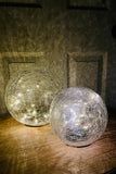 Solar Orb on Stake with Fairy Lights