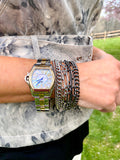 Italian Layered Multiple Chain Bracelet