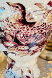 Ceramic Pheasant Vase with Pedestal