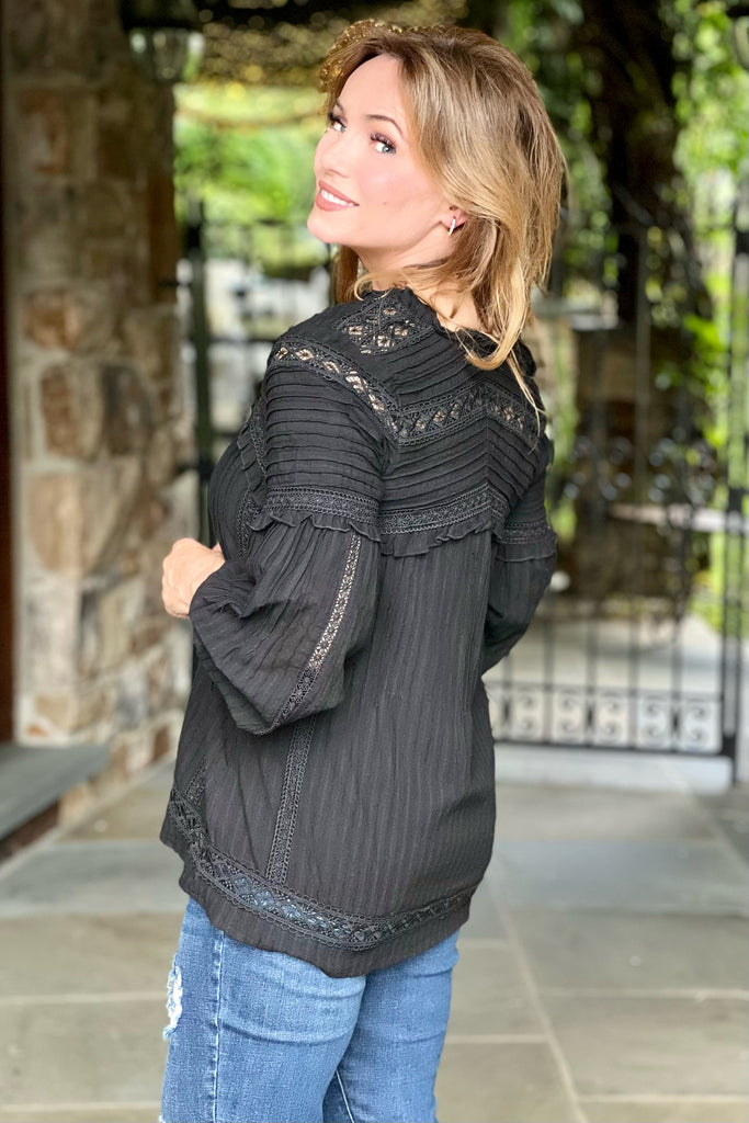Black Woven Blouse