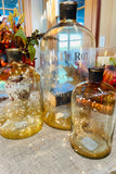 Brown Glass Bottle w/Antique Script