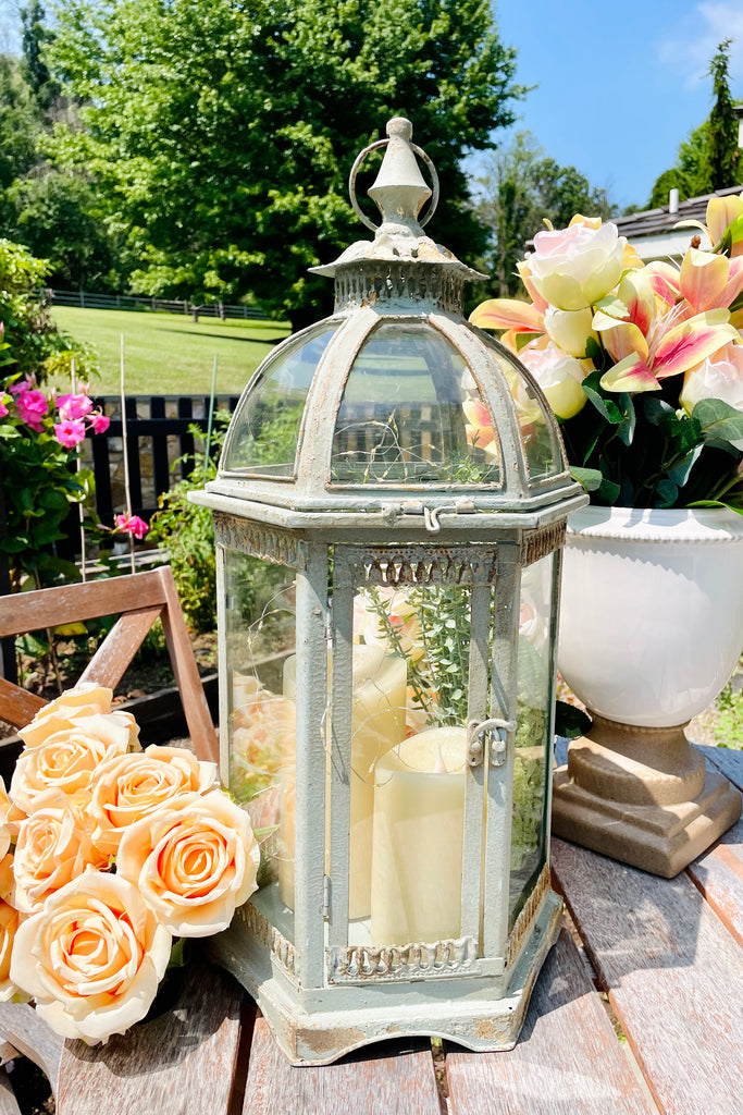 22" Distressed Lantern