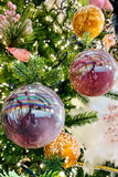 Iridescent Ball Glass Ornaments, Set of 6