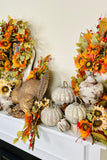 Ceramic Pheasant Vase with Pedestal