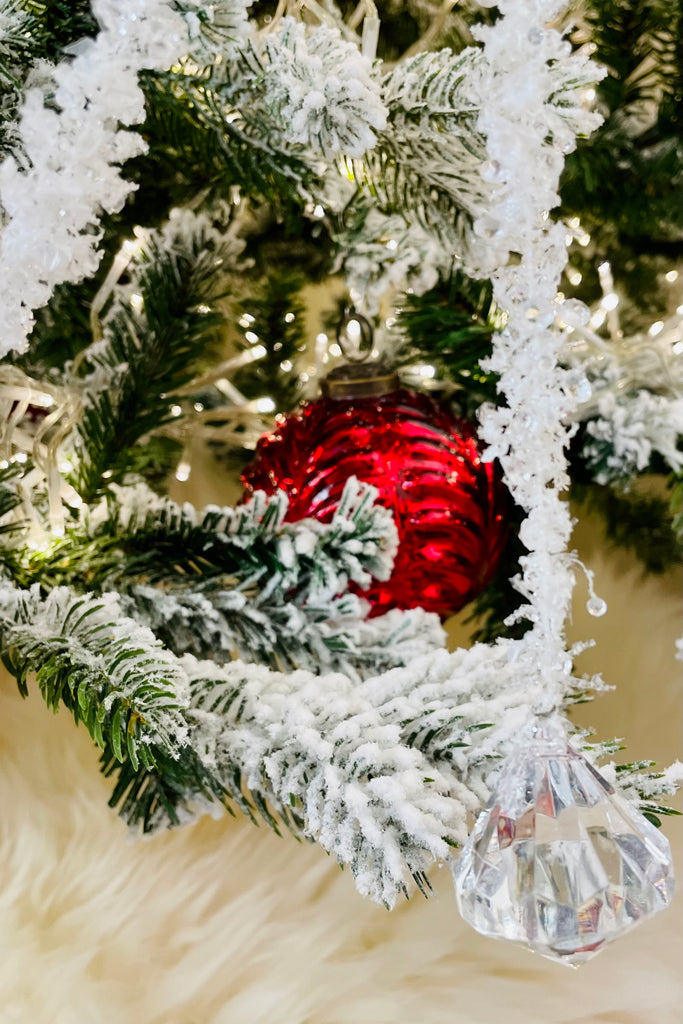 Set of 3 Icicle Garlands with Jewel Ends