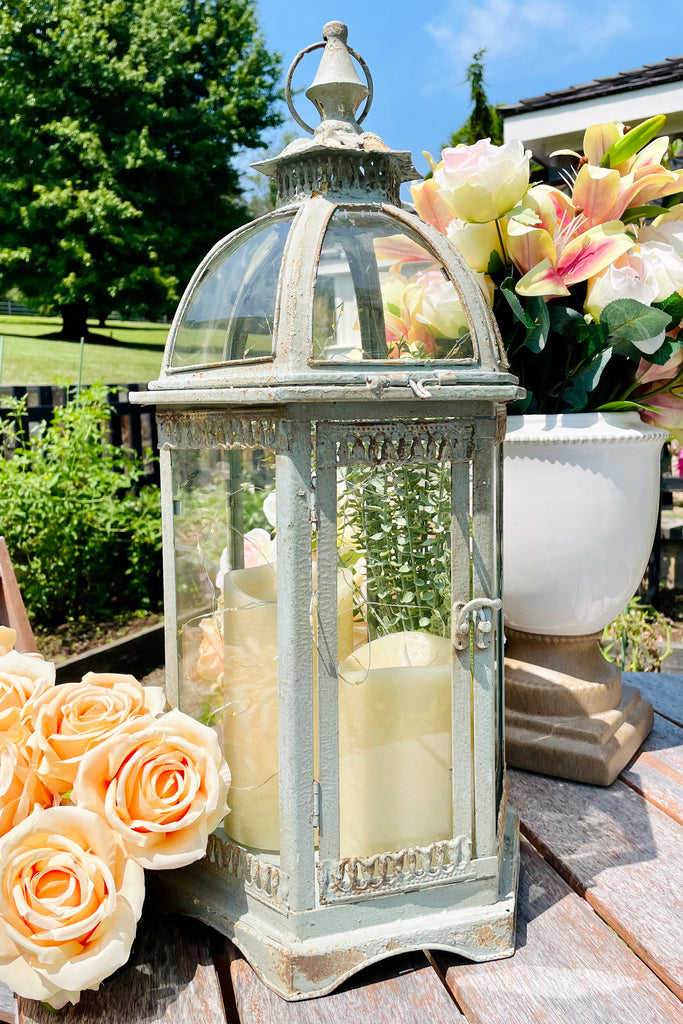 22" Distressed Lantern