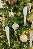 Beaded Glass Icicles, Set of 4